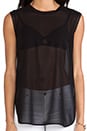 view 4 of 5 Sleeveless Crew in Black