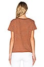 view 3 of 4 Classic Stripe Tee in Fig & Vanilla