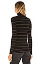 view 3 of 4 CAMISETA CUELLO VUELTO in Black & Ambrette