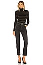 view 4 of 4 CAMISETA CUELLO VUELTO in Black & Ambrette