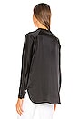 view 3 of 4 Band Collar Blouse in Black