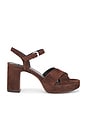 view 1 of 5 SANDALIA ERICKA PLATFORM in Cacao Brown