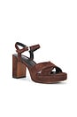 view 2 of 5 SANDALIA ERICKA PLATFORM in Cacao Brown