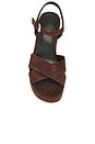 view 4 of 5 SANDALIA ERICKA PLATFORM in Cacao Brown
