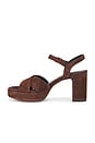view 5 of 5 SANDALIA ERICKA PLATFORM in Cacao Brown