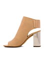 view 5 of 5 Faye Bootie in Nude & Pewter