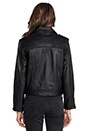 view 3 of 6 Eliza Classic Leather Biker Jacket in Black