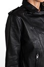 view 5 of 6 Eliza Classic Leather Biker Jacket in Black