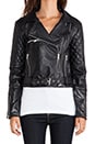 view 5 of 6 Alexei Quilted Biker Jacket in Black