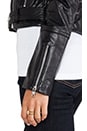 view 6 of 6 Alexei Quilted Biker Jacket in Black