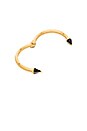 view 6 of 6 Mini Titan Stone Crystal Line Bracelet in Onyx & Gold