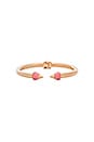view 2 of 6 BRACELET PIERRE ET MÉTAL MINI TITAN in Pink Howlite & Rosegold