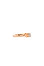 view 5 of 6 Ultra Mini Double Cubo Ring in Rosegold & Clear