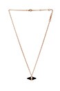 view 1 of 3 Tiki Necklace in Rosegold & Onyx