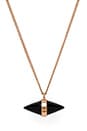 view 2 of 3 Tiki Necklace in Rosegold & Onyx
