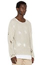view 2 of 3 PULL BROKEN KNIT in White