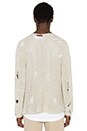 view 3 of 3 PULL BROKEN KNIT in White