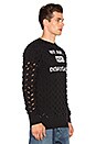 view 2 of 4 We Are Not Disposable Sweatshirt in Black