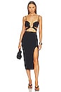 view 1 of 3 Zene Ester Midi Dress in Black