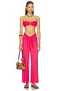 view 5 of 6 PIERNA ANCHA PAREO in Red