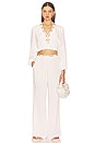 view 4 of 4 Miko Detail Pant in Off White
