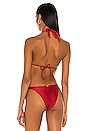 view 3 of 4 Paula Bikini Top in Red