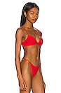 view 2 of 4 Erin Knot Bikini Top in Red