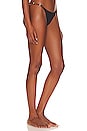view 2 of 5 Flora Detail Cheeky Bikini Bottom in Firenze Black