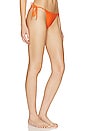 view 2 of 5 Tie Side Bikini Bottom in Kayla Tangerine