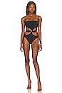 view 1 of 5 Kim One Piece Brazilian Swimsuit in Black