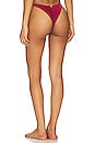 view 3 of 4 Martha Detail Bikini Bottom Cheeky in Cranberry