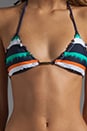 view 3 of 3 Mozambique Tri Ripple Bikini Top in Multi