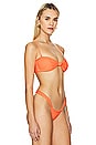 view 3 of 5 Jessie Bandeau Bikini Top in Orange