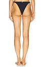 view 3 of 5 Sami Detail Brazilian Bikini Bottom in Black
