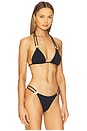 view 2 of 5 Sami Triangle Bikini Top in Black