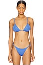 view 1 of 4 Beads Parallel Triangle Bikini Top in Ethereal