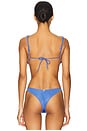 view 3 of 4 Beads Parallel Triangle Bikini Top in Ethereal