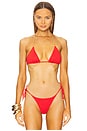 view 1 of 4 Page T Back Tri Top in Red