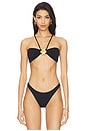 view 1 of 4 Cleo Bandeau Top in Firenze Black