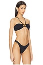 view 2 of 4 Cleo Bandeau Top in Firenze Black