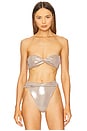 view 1 of 6 Cassie Bandeau Top in Champagne