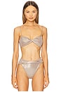 view 2 of 6 Cassie Bandeau Top in Champagne