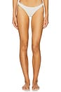view 1 of 4 Basic Cheeky Bikini Bottom in Firenze White & Eyelet