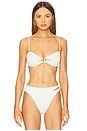 view 1 of 5 Jolie Bandeau Bikini Top in Firenze White