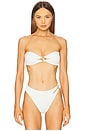 view 2 of 5 Jolie Bandeau Bikini Top in Firenze White