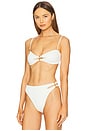 view 3 of 5 Jolie Bandeau Bikini Top in Firenze White
