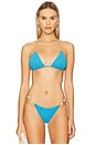 view 2 of 5 Ney T Back Triangle Bikini Top in Firenze Beach Front