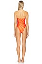 view 4 of 5 Farah One Piece Brazilian Swimsuit in Cherie