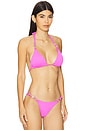 view 2 of 5 Paula Triangle Bikini Top in Firenze French Rose