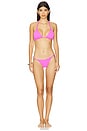 view 4 of 5 Paula Triangle Bikini Top in Firenze French Rose